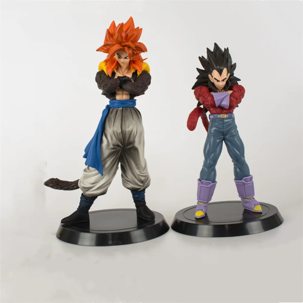 Anime Figures 2pcs/set Dragon Ball Z Gogeta Vegeta Action Figma Super Saiyan PVC Toys BWFC Model Collector Doll Brinquedos Figma