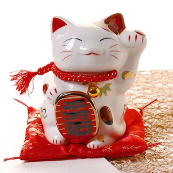

Lucky Cat Ceramic Feng Shui Crafts Home Decoration Company Store Opening Piggy Bank Gift home decoration accessories modern