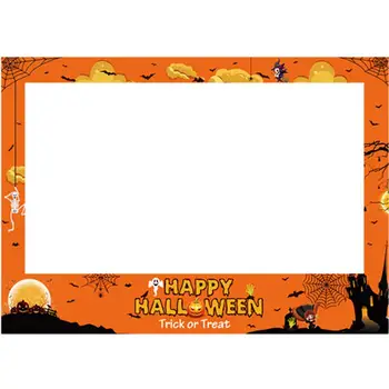 

Halloween Photo Frame Photo Props Halloween Party Decorations Trick Or Treat Booth Props Decor Supplies Assembly Needed