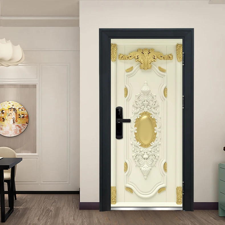 Винтажная Европейская 3d дверная наклейка домашний декор самоклеящаяся наклейка для спальни декор на дверь обои s Porte W223
