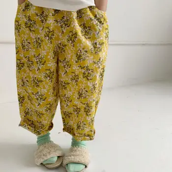 

2020 Baby Girls Printed Cotton Pants Summer Fashion Kids Girls Long Pants 1-6T
