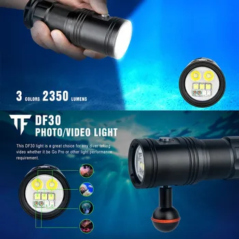 

best selling products 100m LED Diving Flashlight Torch Scuba Light Lamp Waterproof home decoration accessories dropshipping