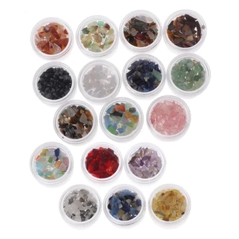 

10Pcs Aquamarine Tumbled Chips Stone Healing Reiki Crystal Stone Jewelry Making 634D