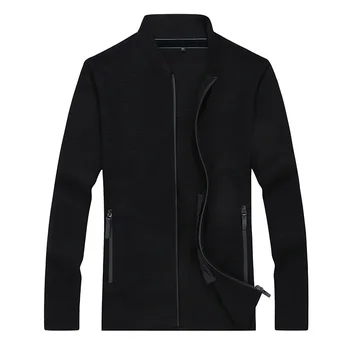 

Loose Sweater Cardigan Knitting Li Collar Jacket Coat Fat Male Autumn Trend Plus Fat plus Size Sweater Wool