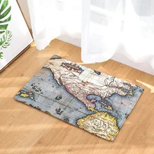 Коврики с принтом карты мира напольные коврики для кухни и ванной