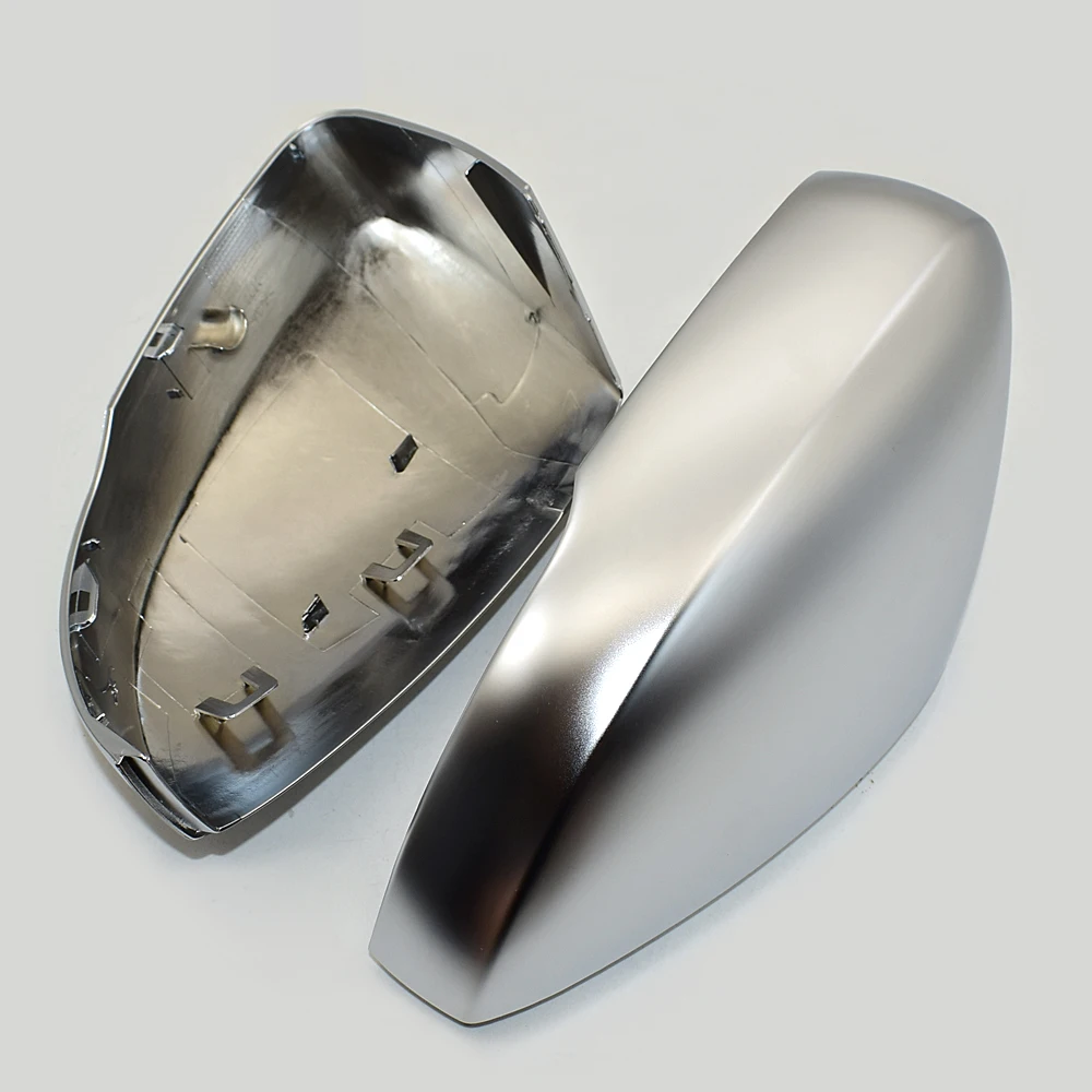 폭스바겐 VW 폴로 6R 6C 백미러 케이스, 풀 크롬 매트 마감, 문짝 윙 미러 커버 캡, 쉘 하우징