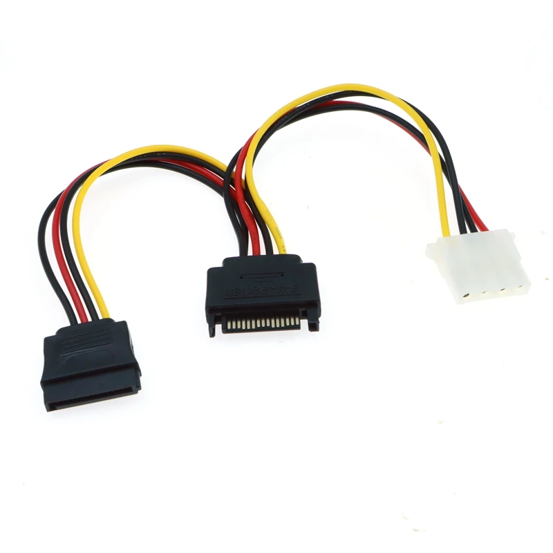 Universal Power Adapter Cable: 15-Pin to IDE, Molex, and SATA (0.2M)