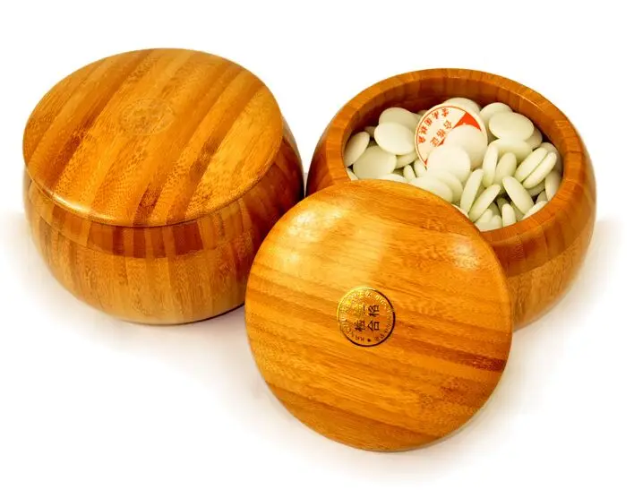 Аутентичный yunzi go игровой костюм деревянная коробка упаковка Go игра - Цвет: bamboo box yunzi