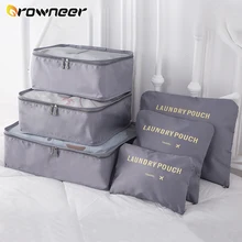 6Pcs/set Oxford Travel Organizer Storage Bags Suitcase Packing Set Storage Cases Portable Luggage Organizer Clothes Tidy Pouch