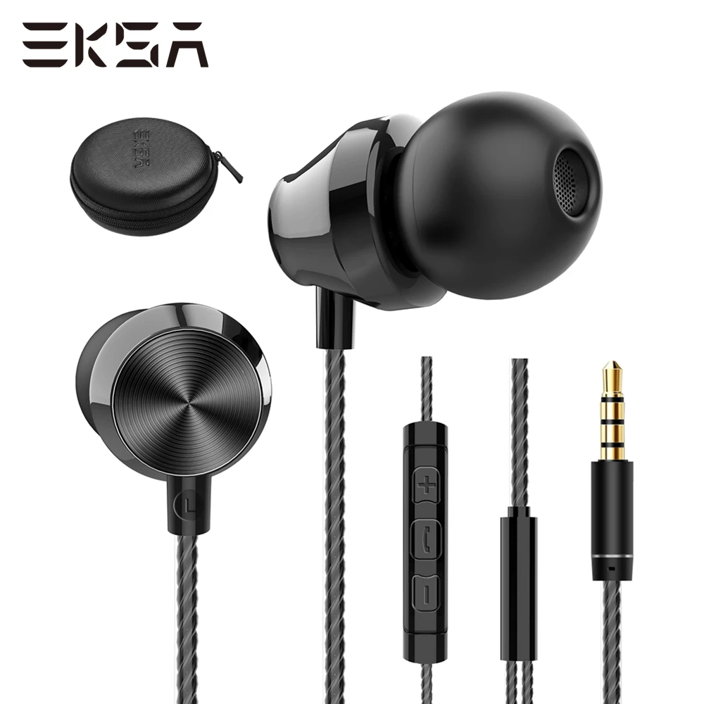EKSA T1 наушники вкладыши с микрофоном стереонаушники для сна шумоподавлением