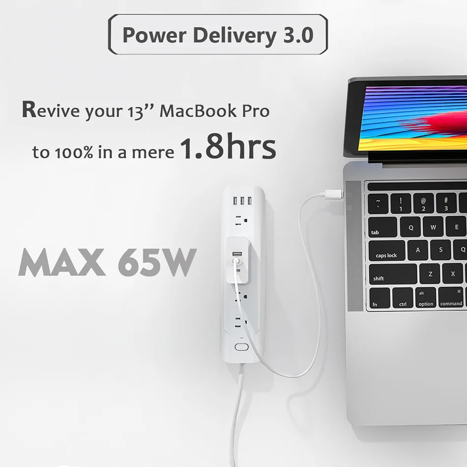 URVNS GaN 100W 65W PD 3.0 Fast Charger USB