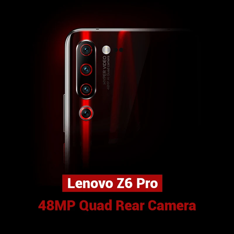 Lenovo Z6 Pro с глобальной прошивкой, 8 ГБ, 128 ГБ, восьмиядерный смартфон Snapdragon 855, аккумулятор 4000 мАч, 6,39 дюйма, FHD, 48 МП, четыре камеры заднего вида