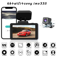 

Dash Cam Dual Lens Ultra HD Real 4K Car DVR Camera WIFI Rear View Night Vision WDR Video Recorder 24H Parking driving recorder