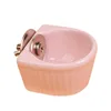 Ceramic Water Food Feeder Pet Anti-overturned Food Bowl Feeding Dish Hamster Parrot Food Bowl Small Animal Cage Bowl