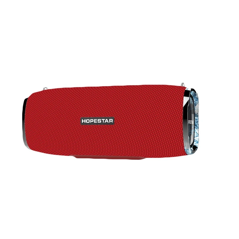 

HOPESTAR Bluetooth Speaker Portable Wireless Loudspeaker Sound System 3D Stereo Outdoor Waterproof Big Power Bank 35W(Red)