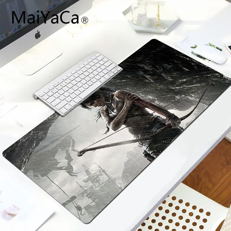 MaiYaCa простой дизайн Tomb Raider геймерская игра коврик для мыши большой коврик для мыши ПК компьютерный коврик игровой коврик для мыши