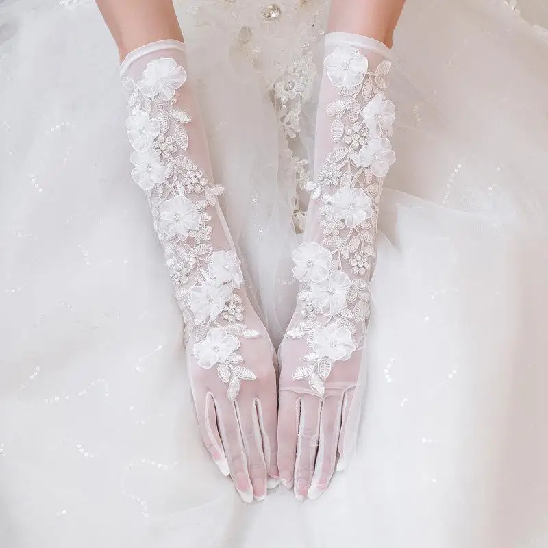 Длинные свадебные перчатки Кристалл Стразы браслет-Лента Свадебные перчатки для женщин вечернее платье ювелирные аксессуары для невесты