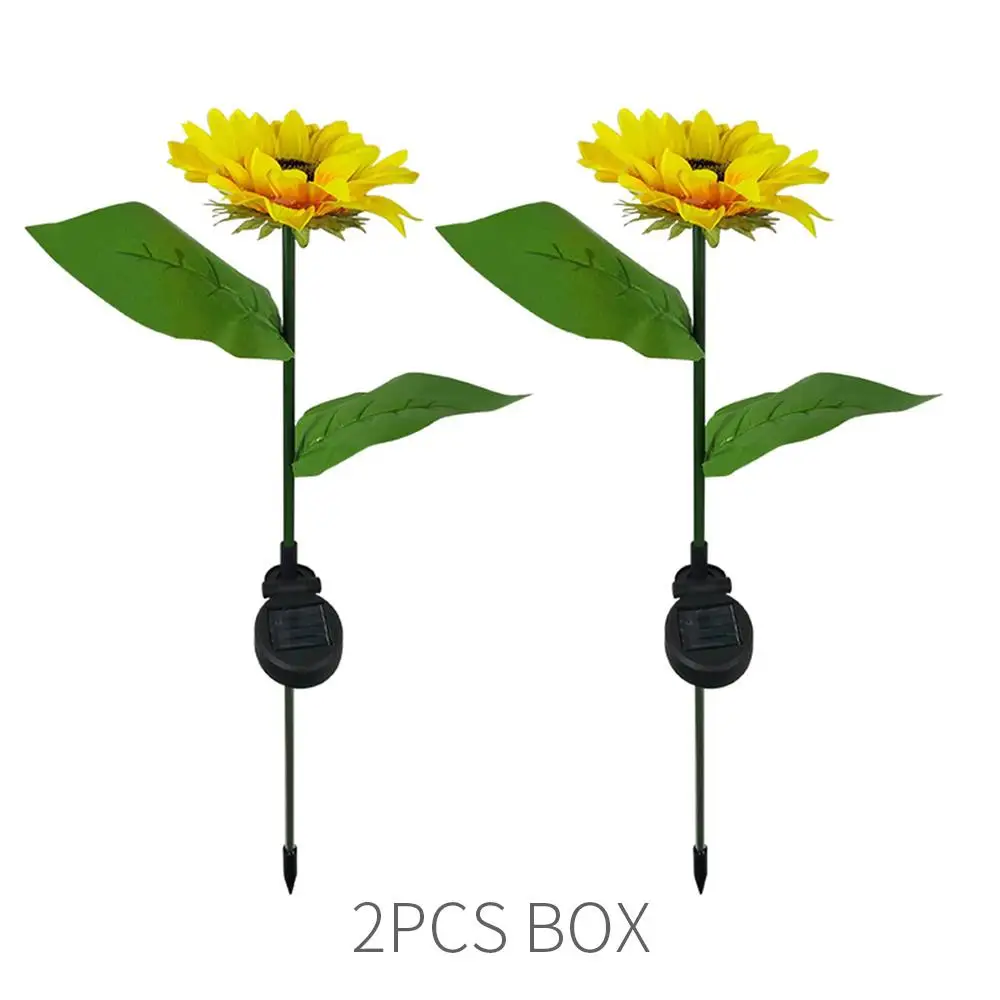 9/12 шт. Садовый Солнечный светильник с подсолнечником уличный газонный