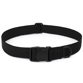 

Combat Canvas Duty Tactical Sport Belt with Plastic Buckle Army Military Adjustable Outdoor Fan Hook Loop Waistband