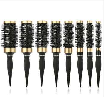 

Anti-static High Temperature Resistant Round Barrel Hair Comb Curling Barber Hair Styling Accessories