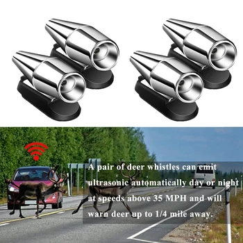 

4Pcs Deer Whistle for Car Deer Warning Devices for Vehicles Motorcycles Save a Deer Whistles Car Safety Accessories