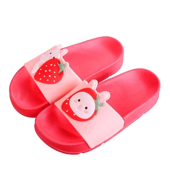 

Children's slippers summer boys/girls fruit home shoes kids baby non-slip bathroom cartoon slippers soft bottom baby sandals