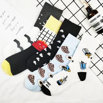 

Novelty Happy Women Men Animal Warm Funny Cute Socks Fashion Animal Printed Cotton Christmas Gift Streetwear Kawaii Size35-43