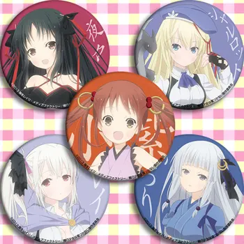 

Japan Anime Machine-Doll wa Kizutsukanai Cosplay Badge Cartoon Brooch Pins Collection Bags Badges For Backpacks Button gifts