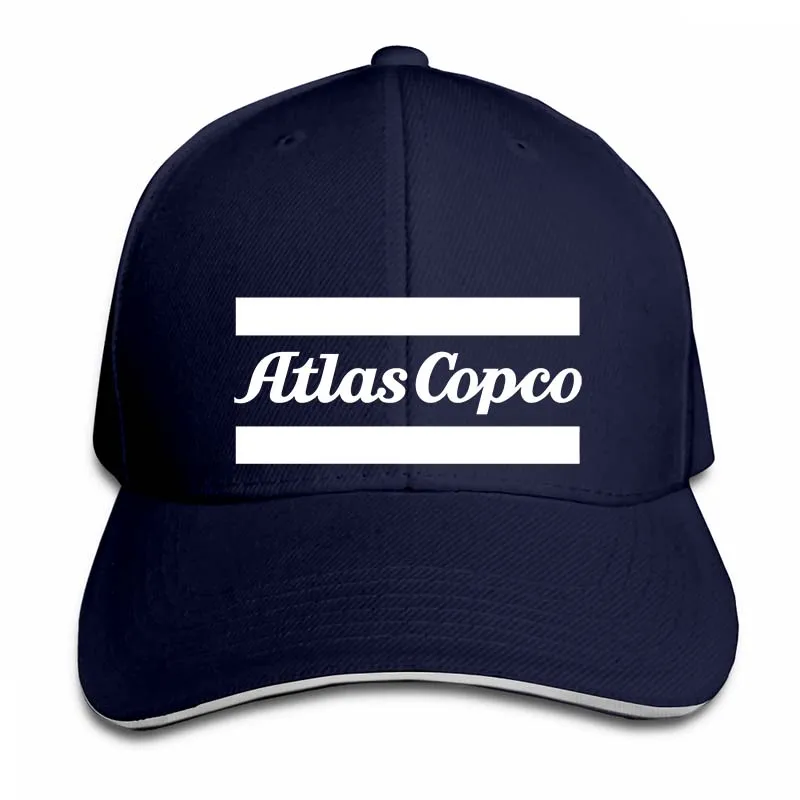 Atlas Copco, бейсбольная кепка с логотипом, для мужчин и женщин, Кепка-Дальнобойщик, модная Регулируемая Кепка - Цвет: 2-Navy