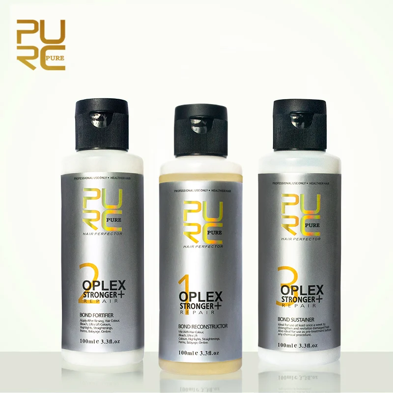 1set PURC Oplex bond Repair соединения поврежденных волос, укрепление прочности и эластичности волос лечение - Цвет: 1set
