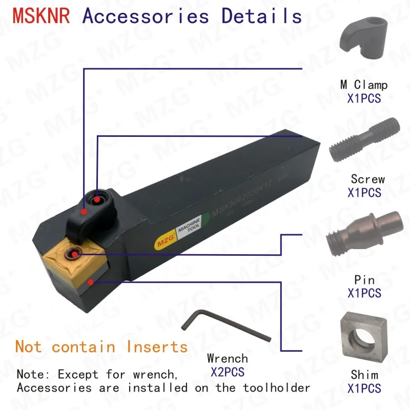 MOSASK MSKNR обрабатывающий резак MSKNR1616H12 вольфрамовые карбидные вставки режущие держатели CNC внешние токарные инструменты Держатели