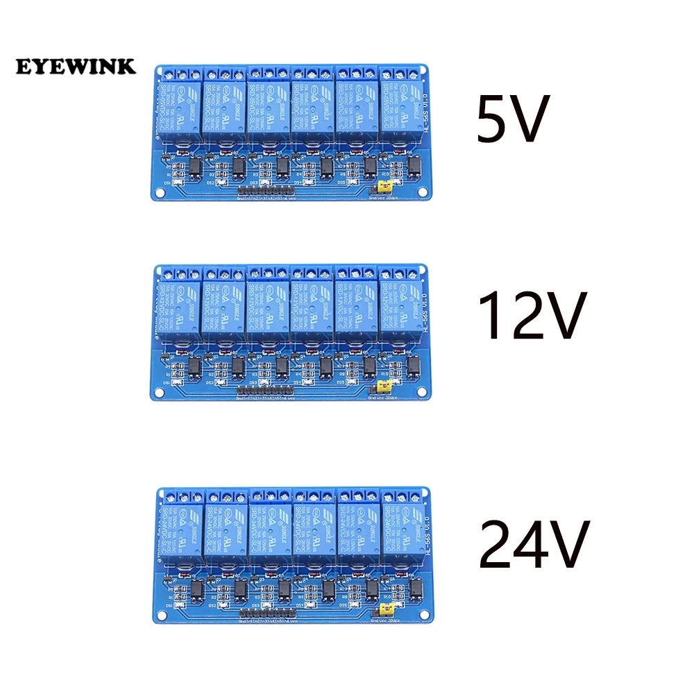 Relay Output Tools Channel Accessories Supplies 5V 12V 24V 6 channel ...
