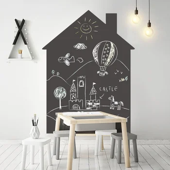 

Self Adhesive Chalkboard Sticker for Wall 120x90cm Black Board Contact Paper with Chalk Office Learning Drawing Wallpaper Decal
