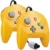 [New Version] 2 Pack for N64 Controller, Mini Game pad Joystick for N 64 Console- Plug & Play (Design from Japan) 