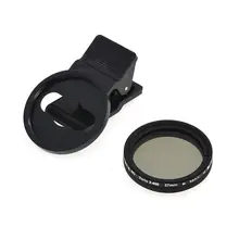 37mm ajustável densidade neutra clip-on nd2-nd400 telefone câmera filtro lente para android ios smartphone móvel nd filtros