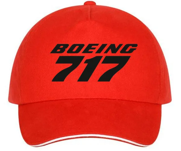 XQXON-Новые повседневные Модные бейсбольные кепки унисекс Boeing 717 высокого качества с принтом для мужчин и женщин, бейсболка HH04 - Цвет: red
