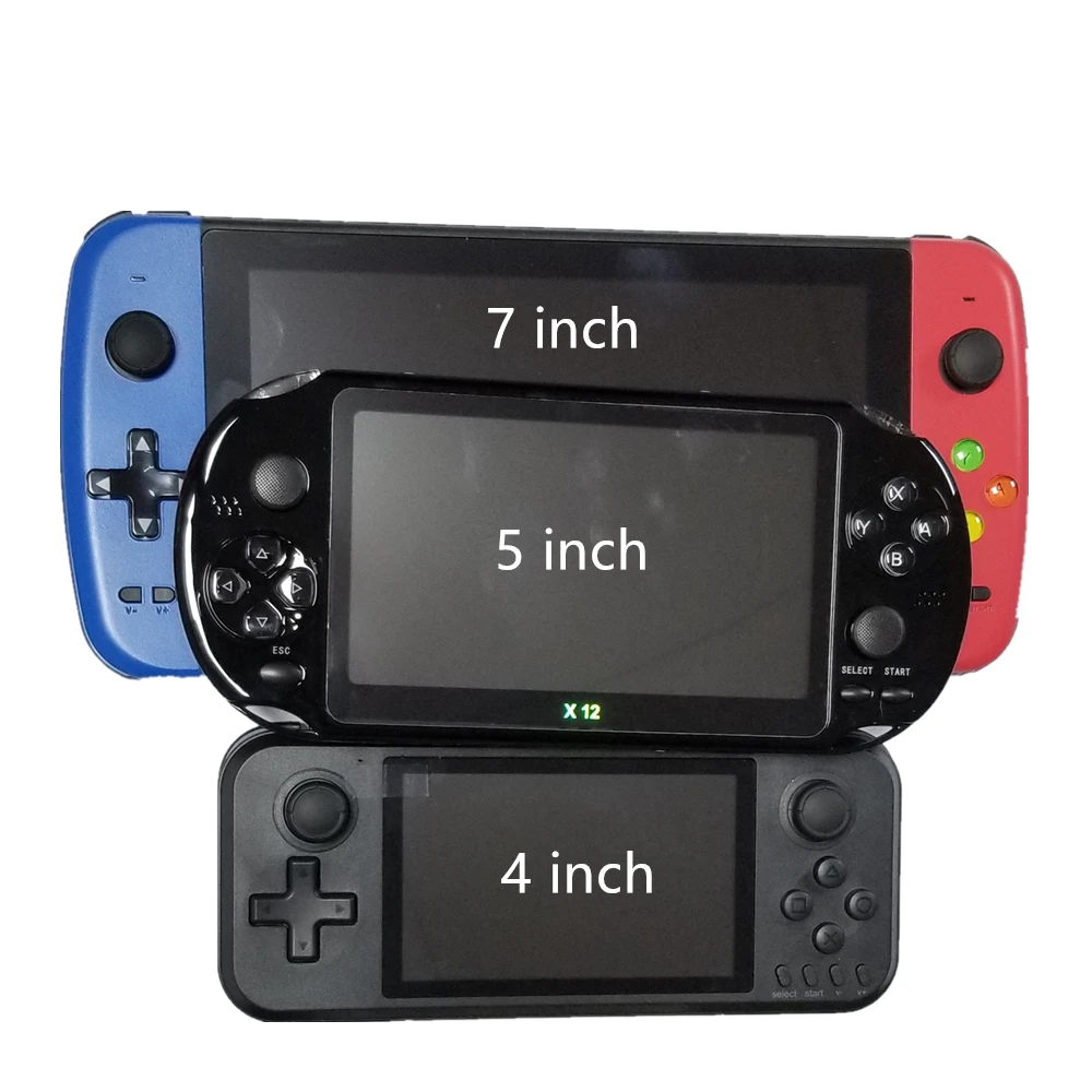 PS7000/Q900 7 inch Handheld Portable Game Console with 2 gamepads 64/128GB 5000 free games 100 ps1 games for MAME/CPS/SegaMD