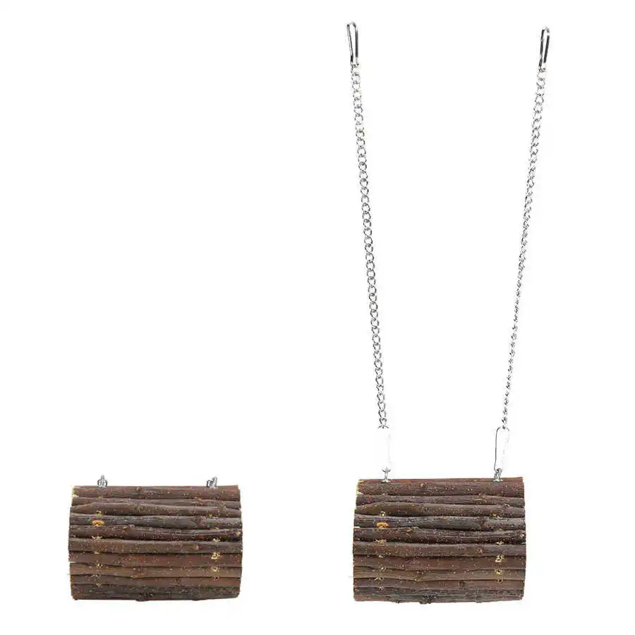 Деревянный туннель хомяк игрушка жевательные игрушки подвесной маленькие