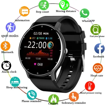 2025 Smartwatch Full Touch Screen Watches Sport Fitness Tracker IP68 Waterproof BT Call Smart Watch for Man Woman Android Phones 1
