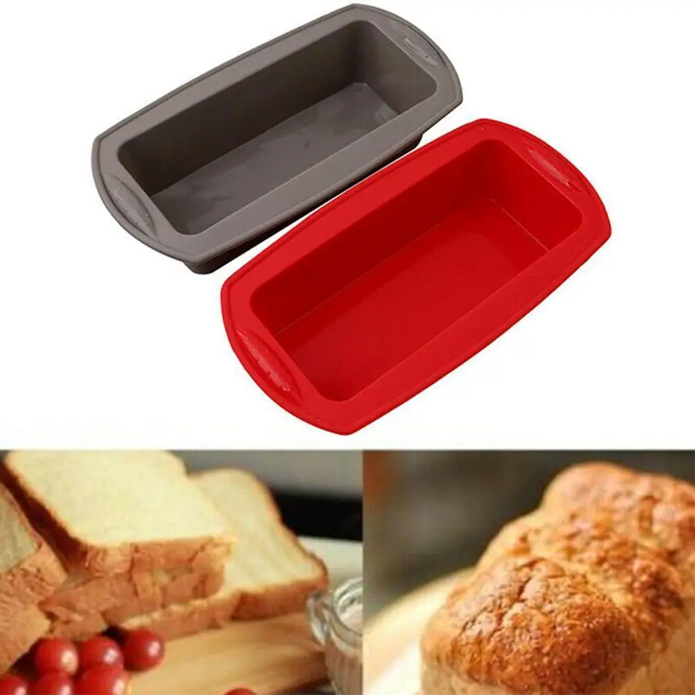 

Silicone Cake Mold Rectangle Pan Bakeware Molds Bread Candy Loaf Mold Dishes Toast Baking Pastry Tools Pans Shape Bakeware Q9Z4