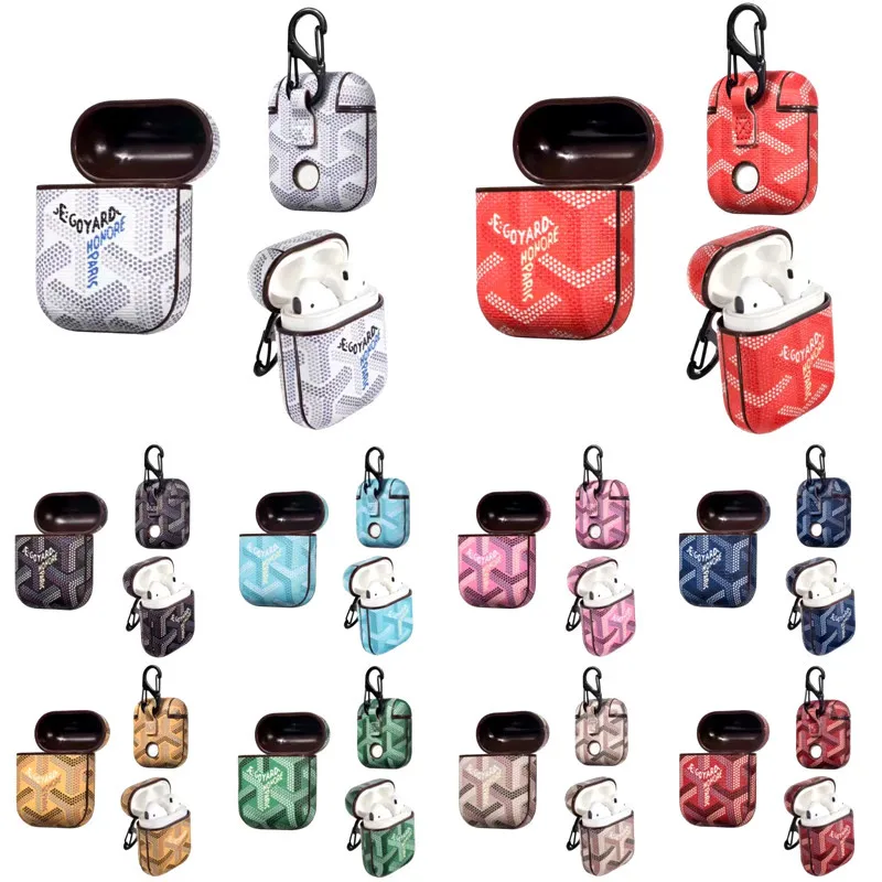 

Applicable Popular Brand AirPods Protective Case Apple Wireless Bluetooth Earphones Leather Cover Creative Charging Box Shell Eu