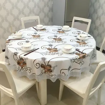 

Waterproof Table cloth Wedding Round Tablecloth Party Christmas PVC Tablecloth Dining Party Tischdecke tafelkleed manteles JH8
