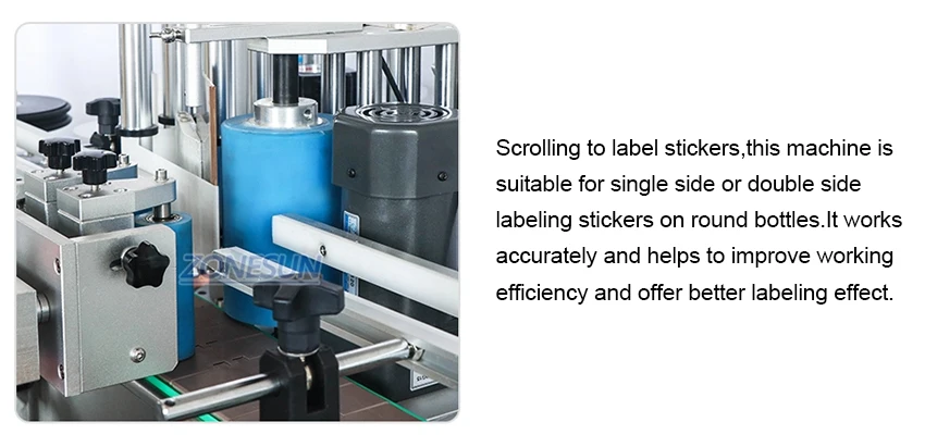 ZONESUN ZS-FAL180P4 Juice Oil Automatic Honey Plastic Round Bottle Liquid Screw Filling Capping And Labeling Machines