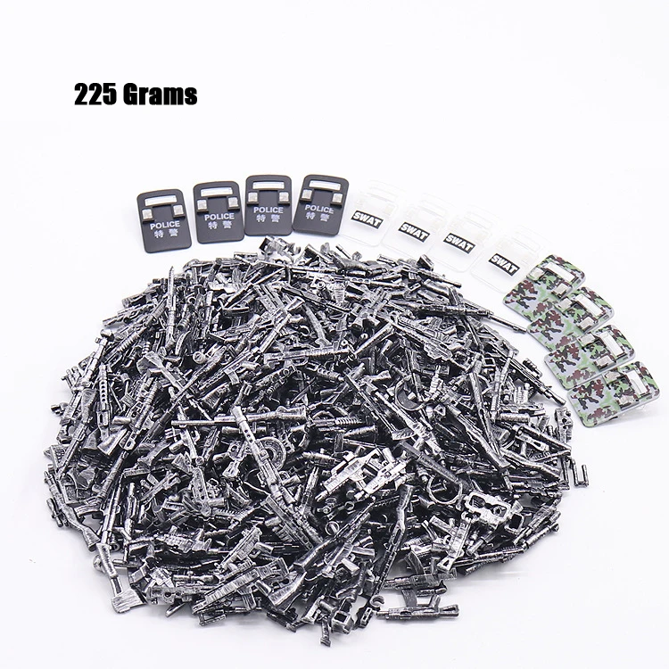 

ww2 Moc modern military brickmania building block weapon gun Pistol shield world war parts Battlefield DIY brick toys 225g