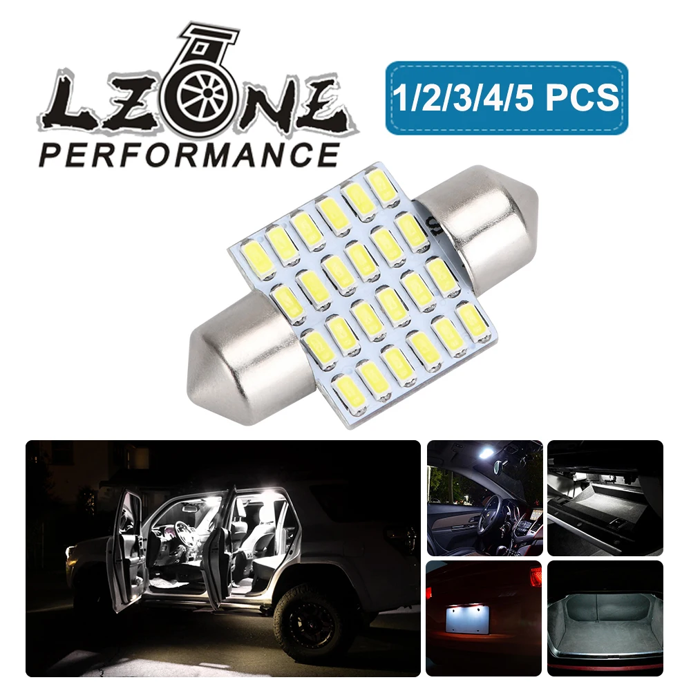 LED Bulb 31mm DE3021 DE3022 DE3175 White 6000K Car Vehicle Panel Lamp Auto Interior Reading Light License Plate | Автомобили и