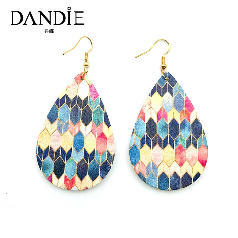 Dandie Retro Drop-Shaped Pendant Ear Hook Ethnic Style Cute Casual Earring Bohemian Holiday Jewelry For Ladies Gifts Multicolor | Украшения