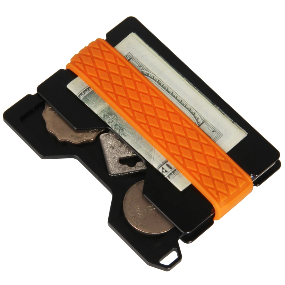 Slim Metal Wallet Key/coin Storage Rfid Blocking Card Holder for Men&Women