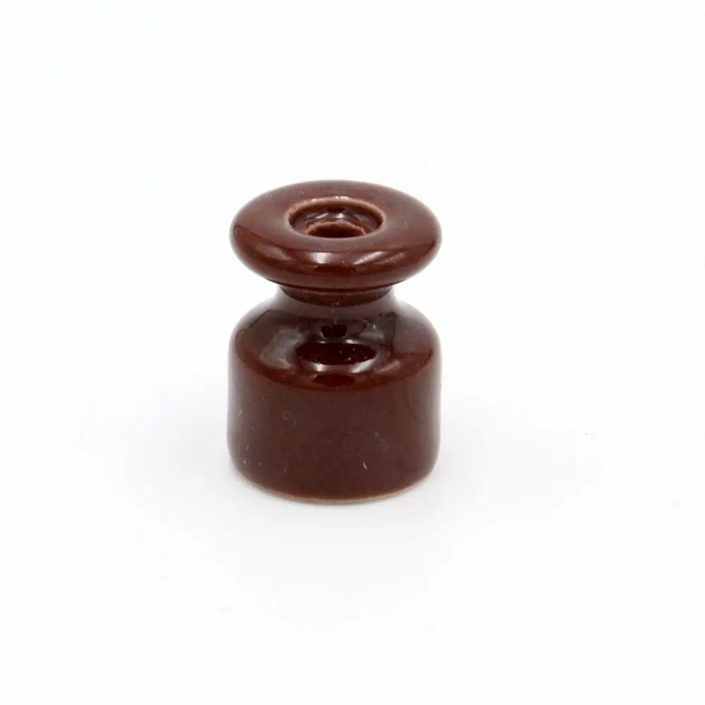 Porcelain insulators 6/15/100 Pieces Porcelain Insulator Wall Wiring Cable Fixings Twisted Cord Ceramic Insulators Guider with Screw Parts