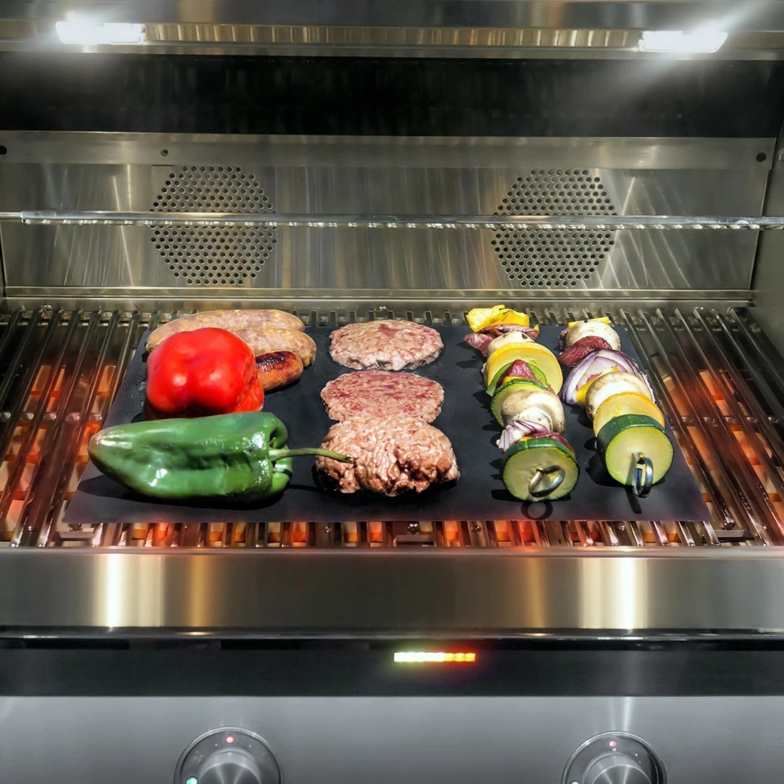 5 PCS Reusable Non Stick Toxic Barbecue Baking Metal Resistant Mats Glass Fiber Oven Bbq Grill Parrilla Mat Cooking Accessories