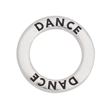 

HAEQIS Fashion Alloy Round Letter exquisite Charms 19mm Dance Circle Vintage Charms 50pcs/lot AAC353